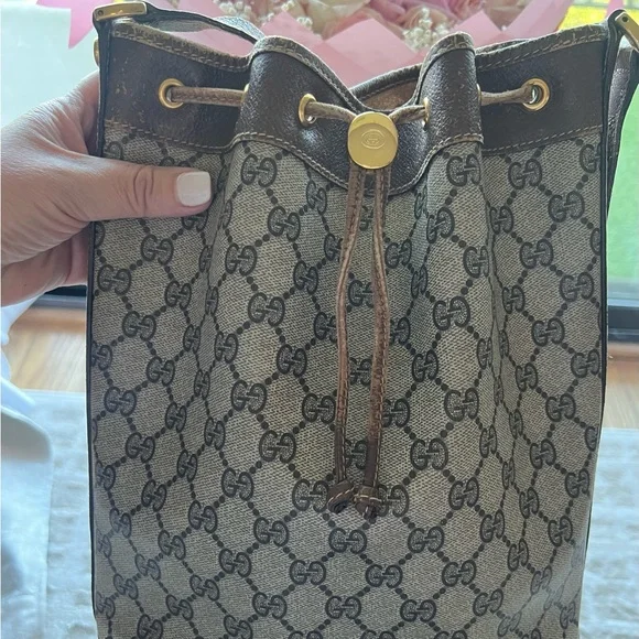 💎🥂 AUTHENTIC Luxury Gucci Brown and  Shoulder Bag - Picture 4 of 13